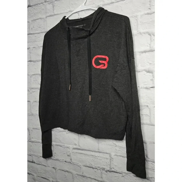 Beyond Yoga Cyclebar gray pullover gym sweatshirt hoodie size small. - Picture 2 of 9
